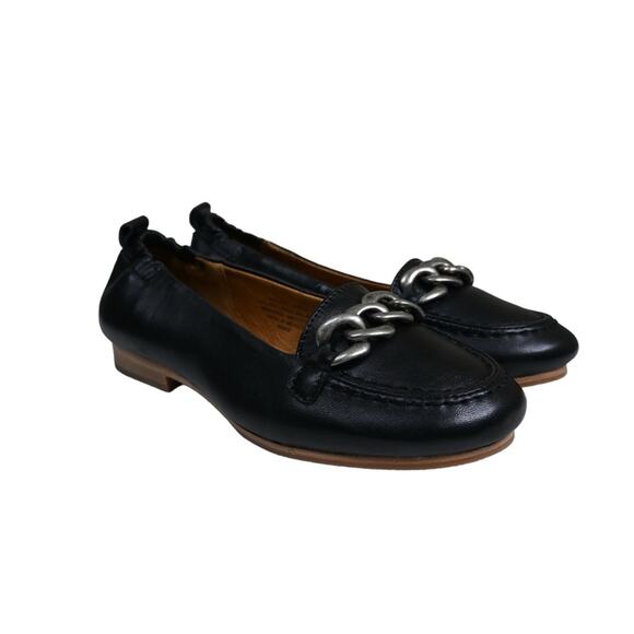 Sofft Womens 7 Kadyn Leather Chain Loafer in Black NEW - Picture 2 of 11